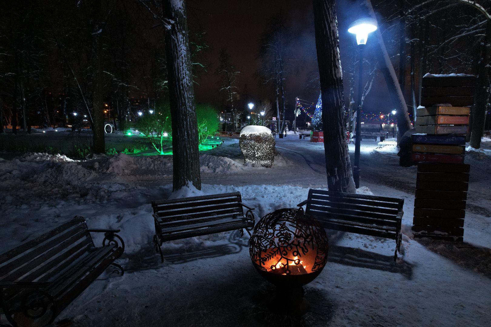 видео с коптера, сергиев посад, парк, благоустройство,
