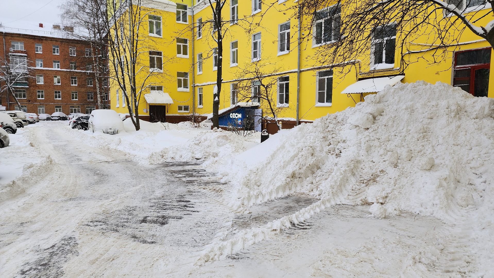 Ступино, циклон ваня, уборка снега,