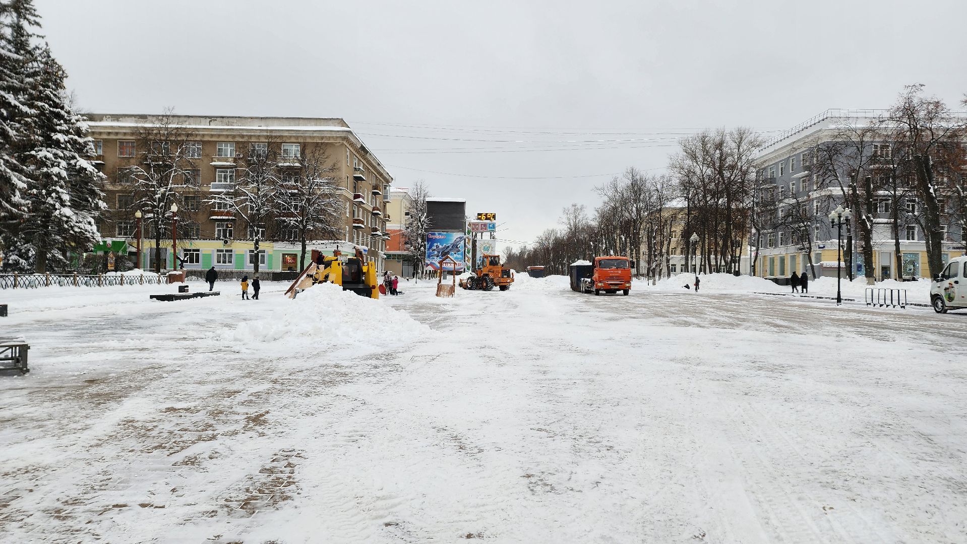 Ступино, циклон ваня, уборка снега,