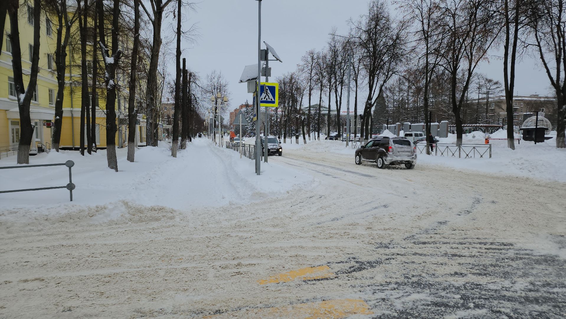 Ступино, циклон ваня, уборка снега,
