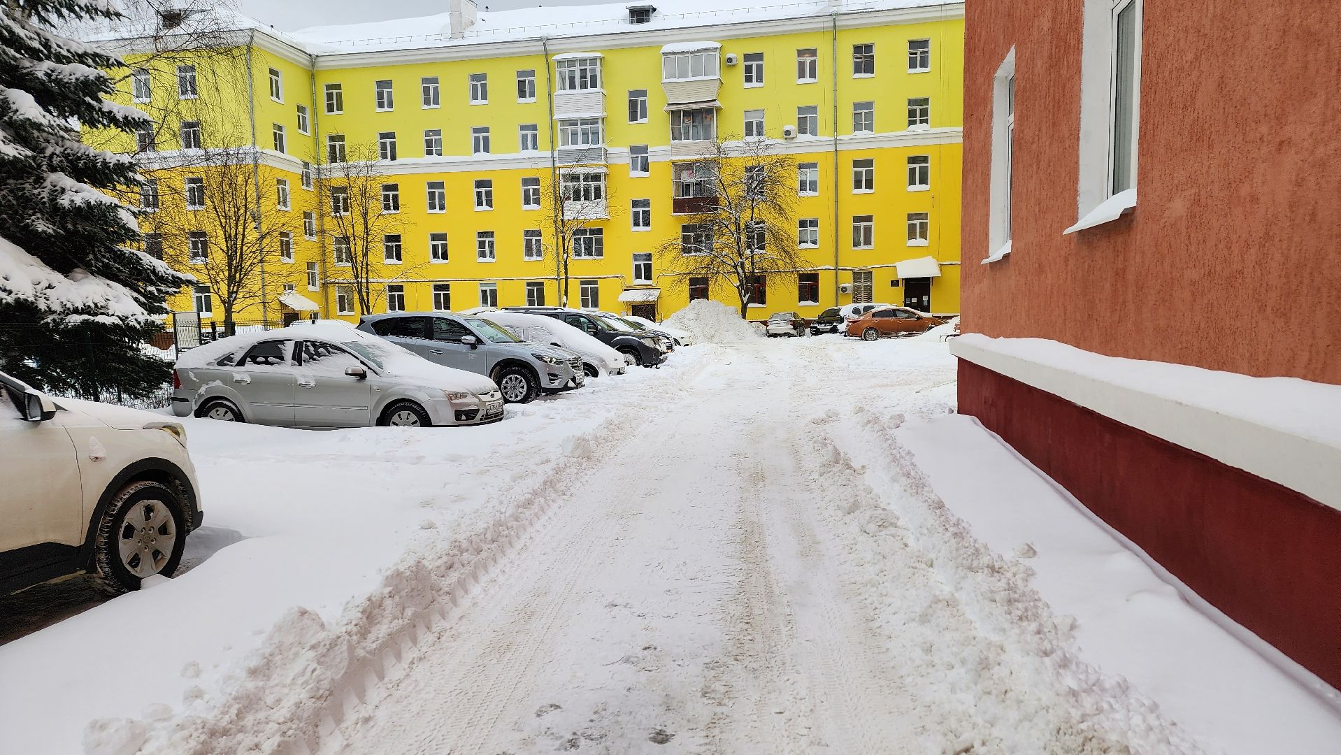 Ступино, циклон ваня, уборка снега,