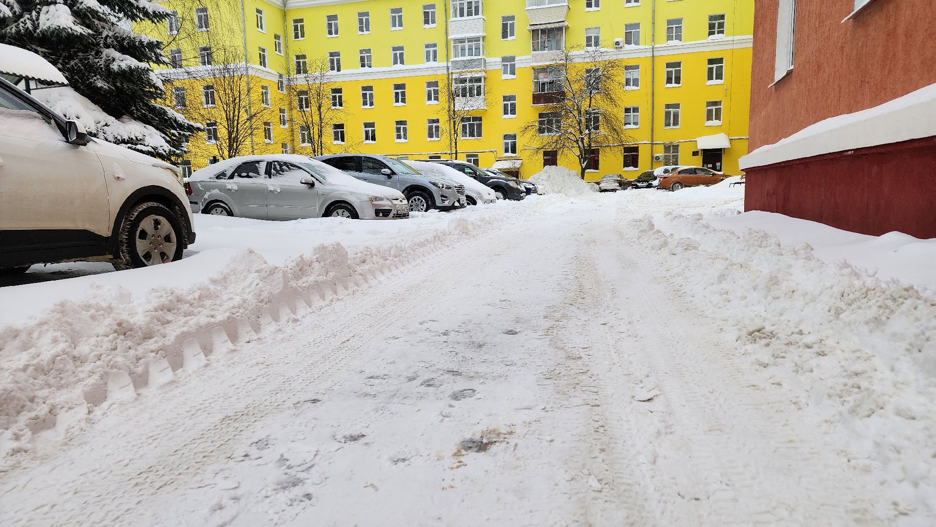 Ступино, циклон ваня, уборка снега,