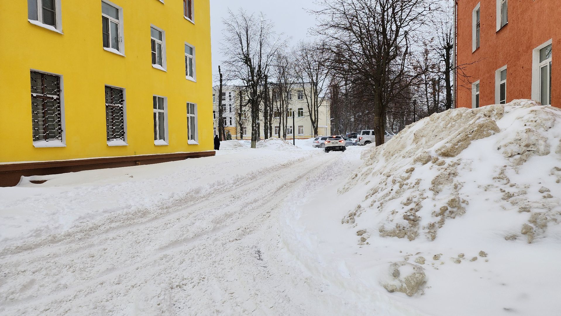 Ступино, циклон ваня, уборка снега,