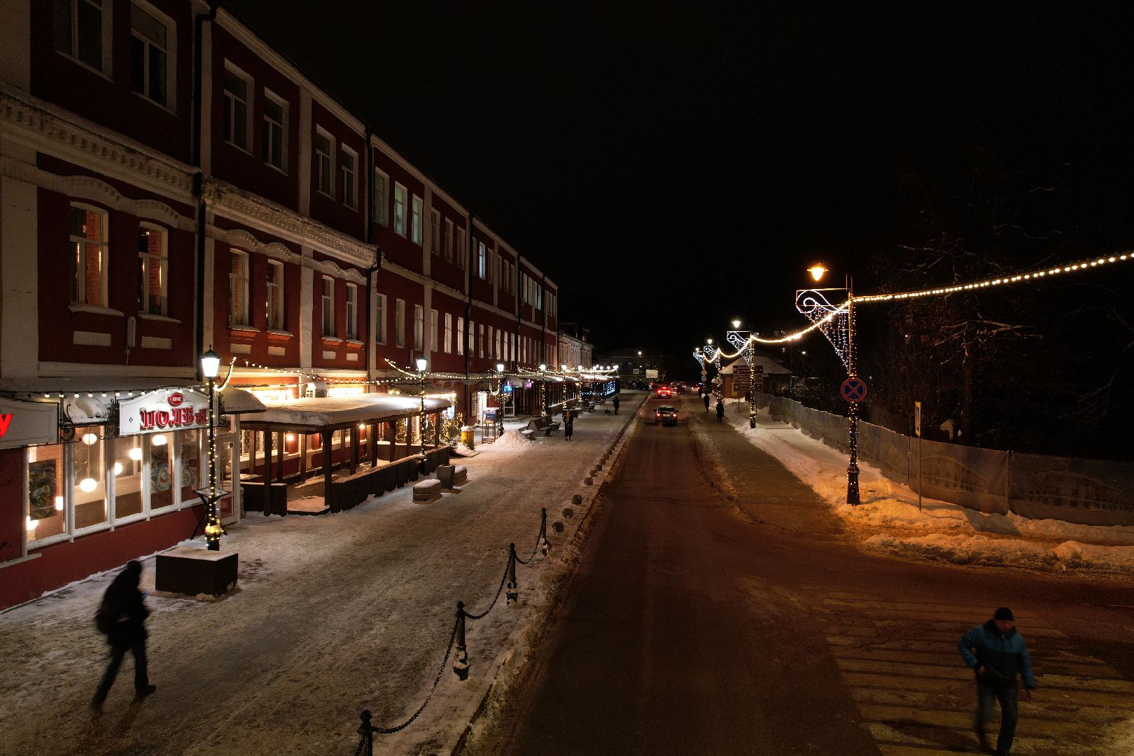 видео с коптера, сергиев посад, города, благоустройство, зима в подмосковье,