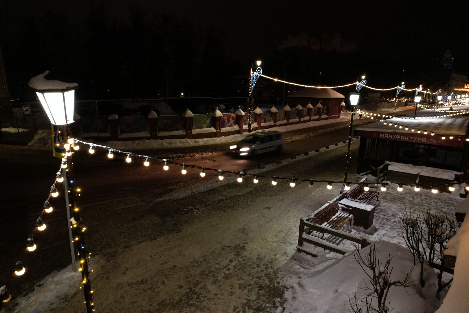видео с коптера, сергиев посад, города, благоустройство, зима в подмосковье,