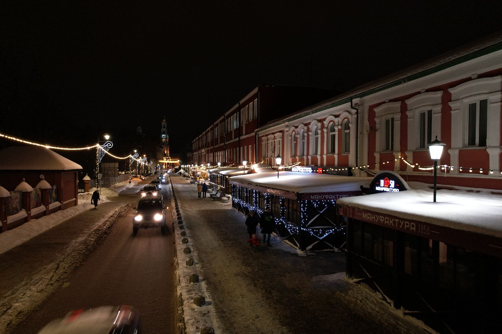 видео с коптера, сергиев посад, города, благоустройство, зима в подмосковье,