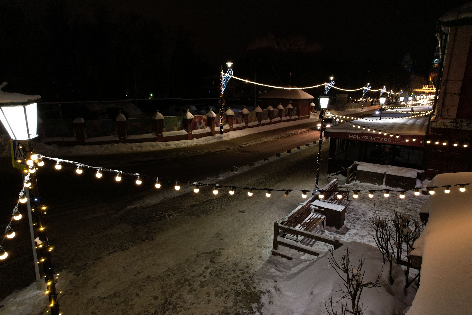 видео с коптера, сергиев посад, города, благоустройство, зима в подмосковье,