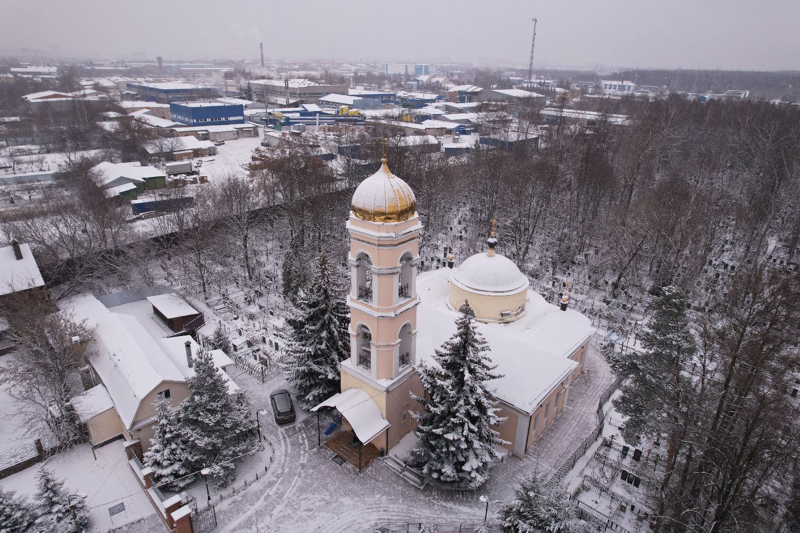 щёлково, храм, культура, видео с коптера,