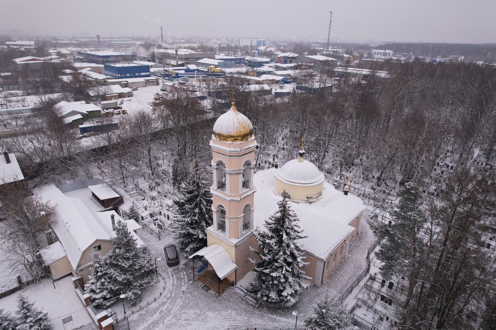 щёлково, храм, культура, видео с коптера,