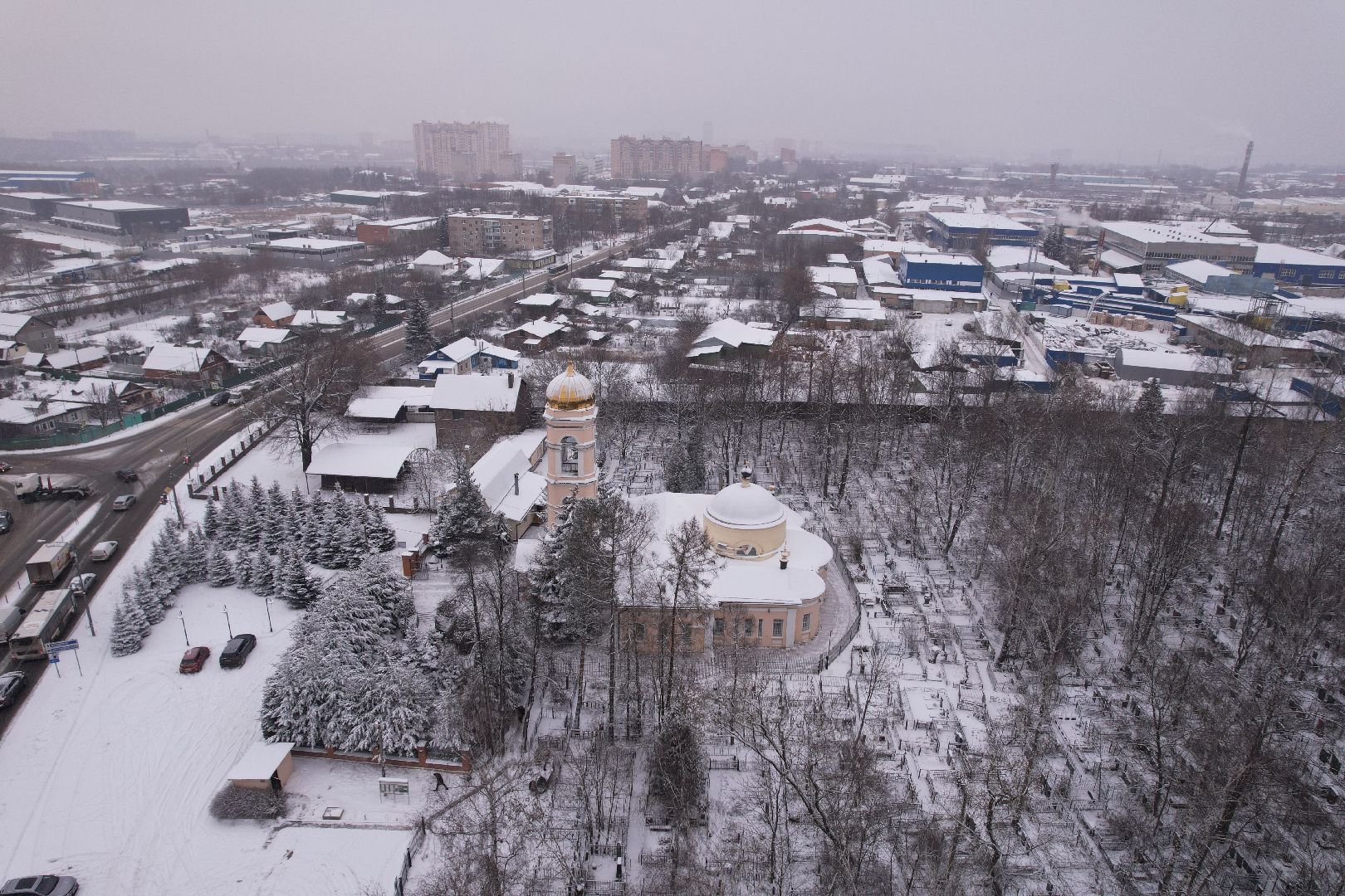 щёлково, храм, культура, видео с коптера,