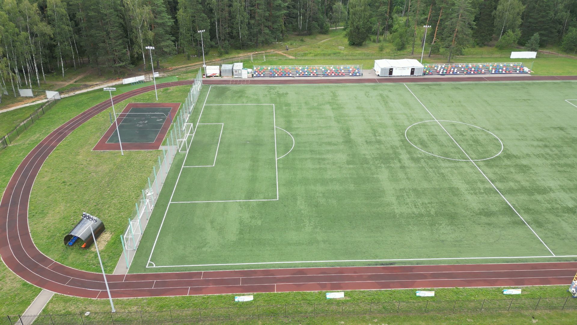 видео с коптера, спорт, черноголовка, благоустройство, строительство,