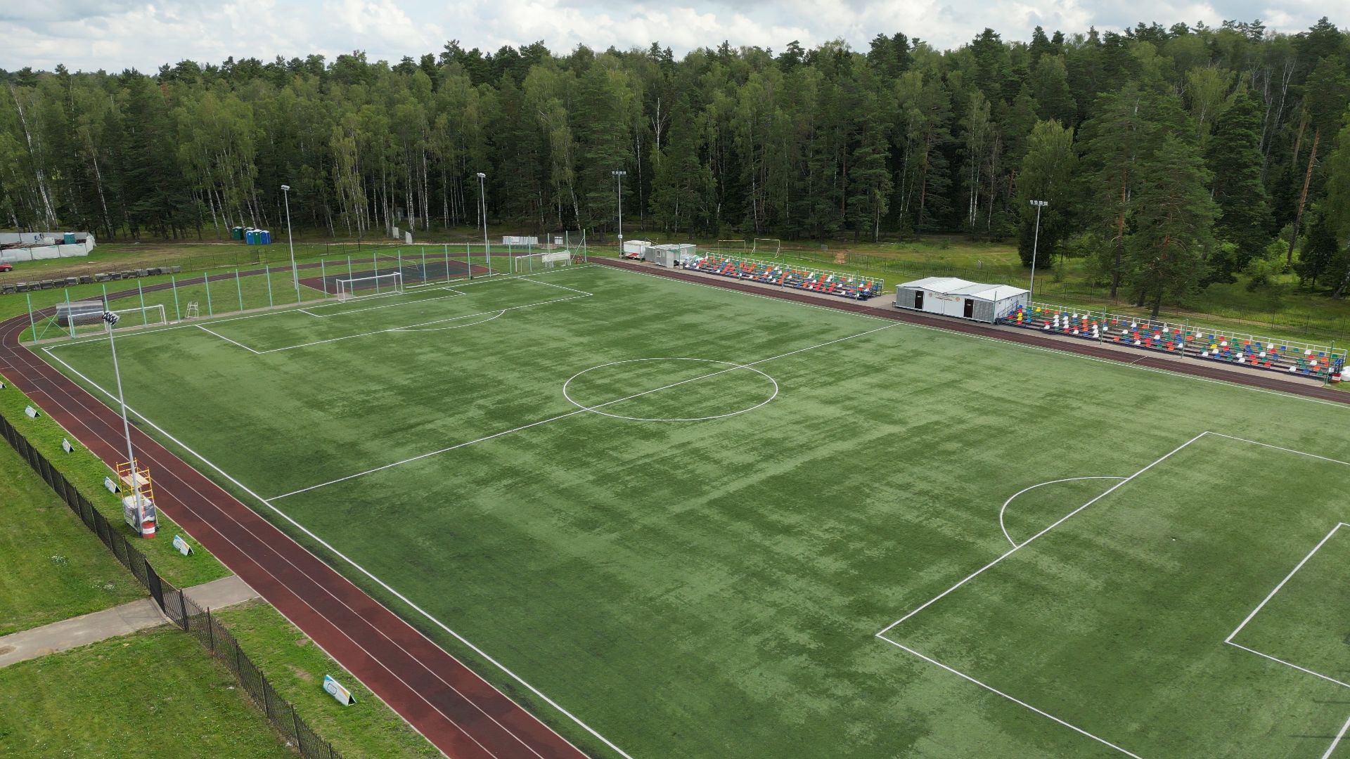 видео с коптера, спорт, черноголовка, благоустройство, строительство,