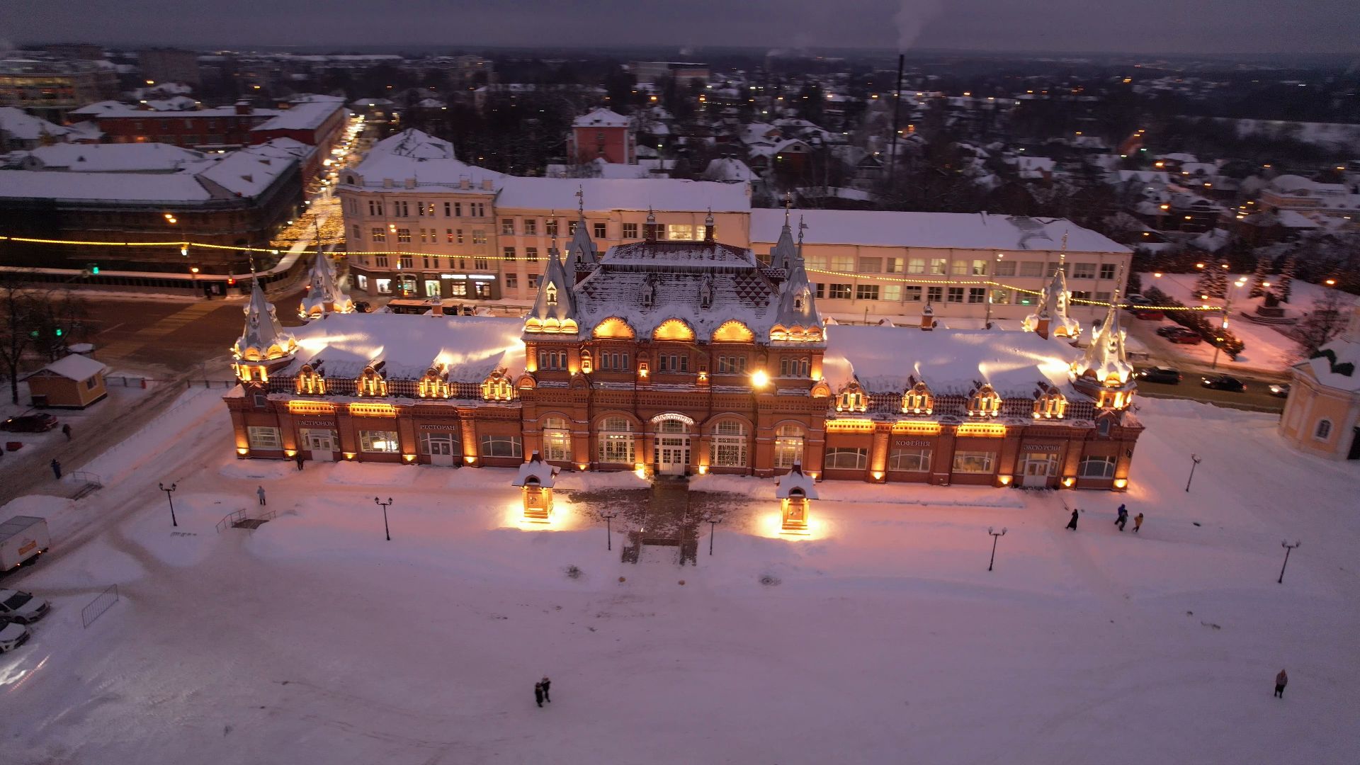 видео с коптера,