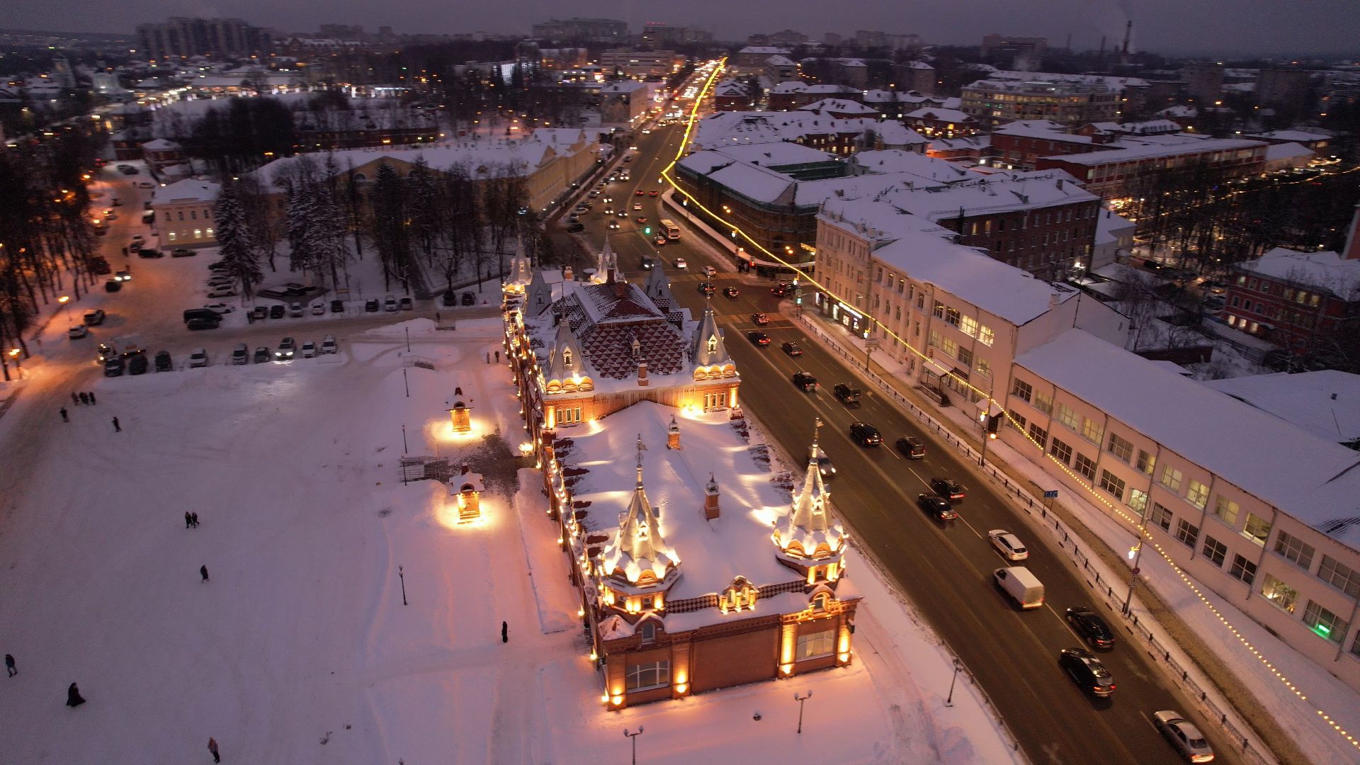 видео с коптера,