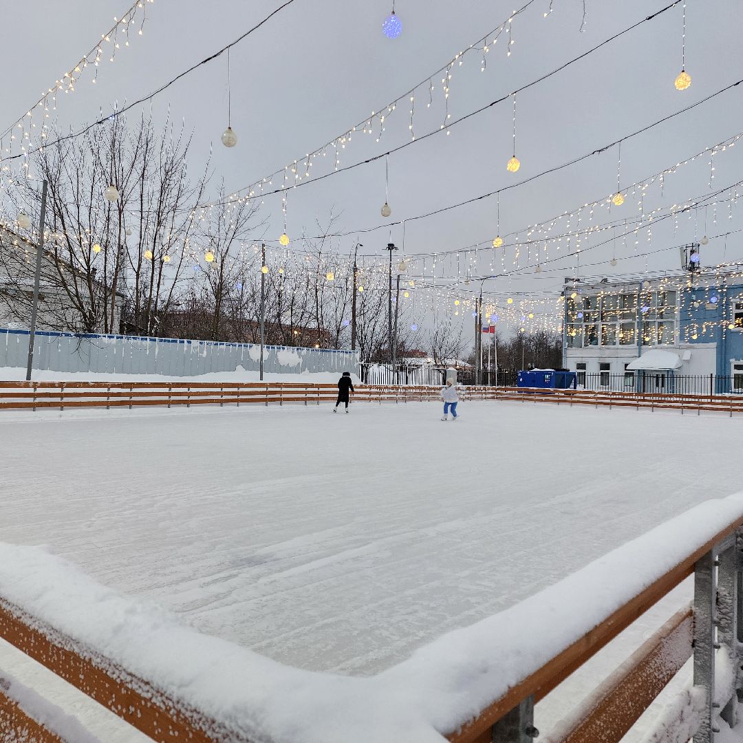 Егорьевск, Каток, каток в парке, искусственный лед, подмосковье, московская область, открытие катка,