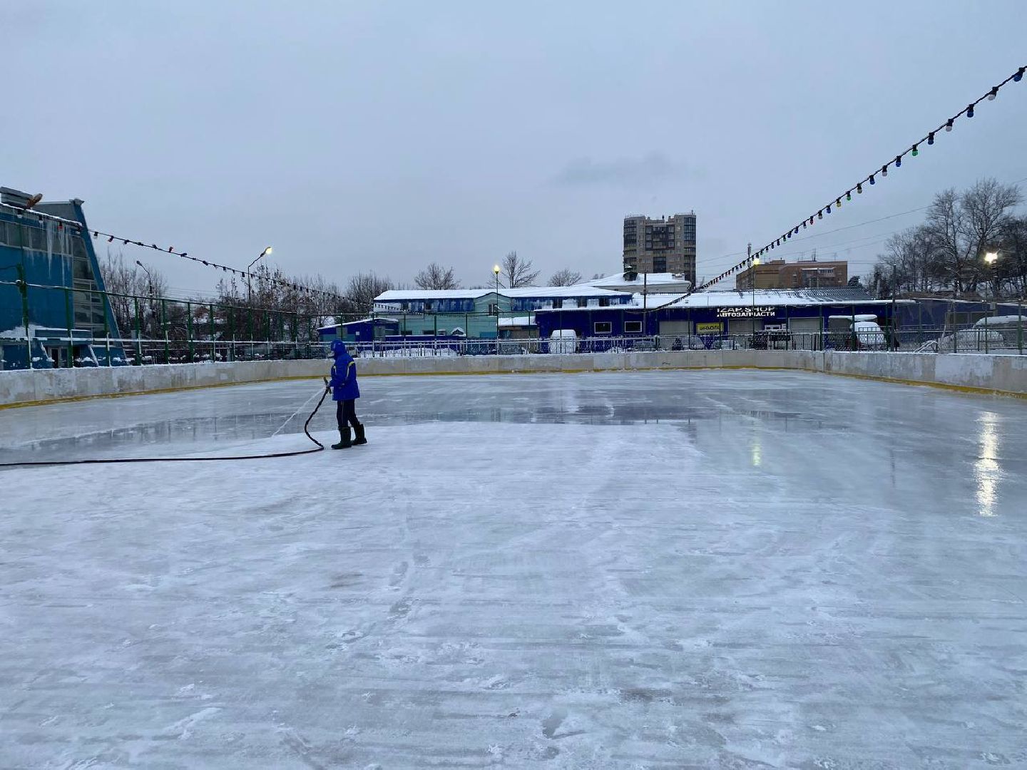 каток в центре города, пушкино, спорткомплекс,