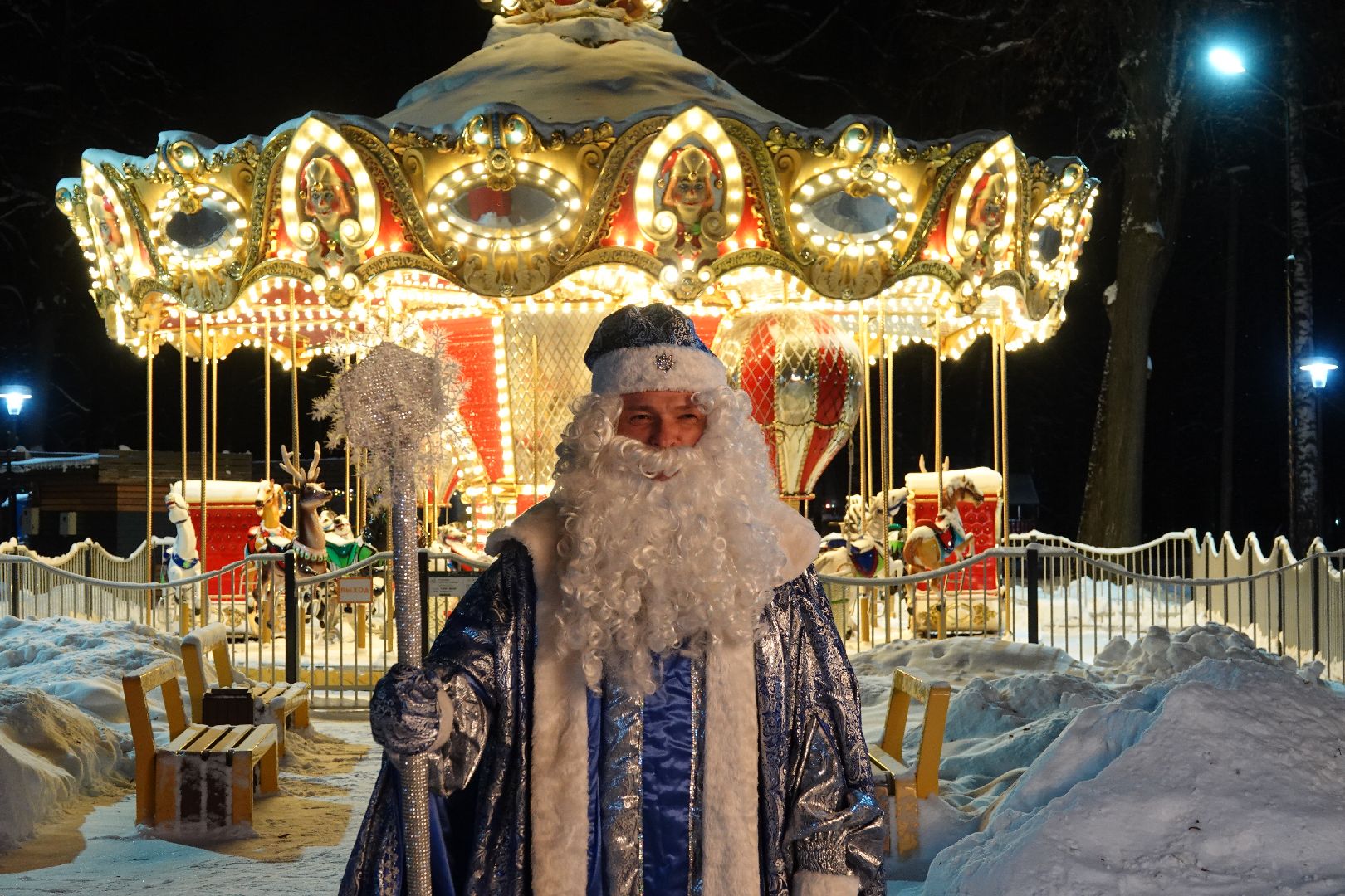Сергиев Посад, Парки, Зима в Подмосковье, Мособлпарк, Новый год, Культура, Благоустройство, Знак качества, Дед Мороз, Скитские пруды, Парк Покровский, Хотьково, Сергиево-Посадский городской округ,