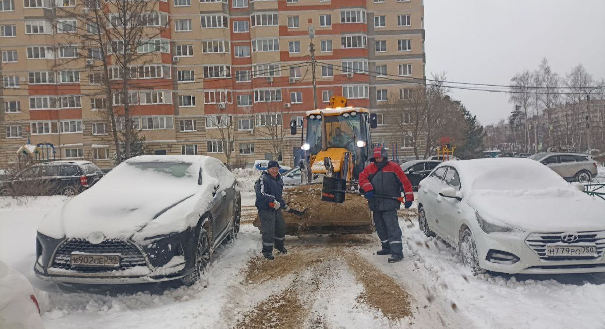погода, снегопад, коммунальщики, уборка снега, Лосино-Петровский,