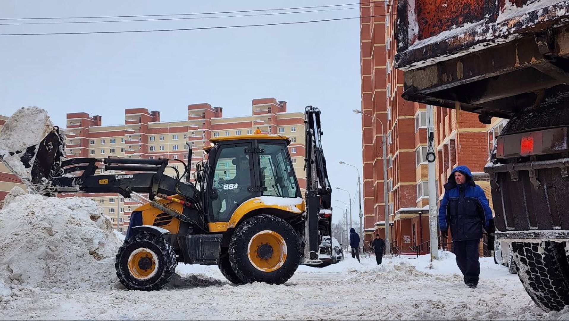 погода, снегопад, коммунальщики, уборка снега, Лосино-Петровский,