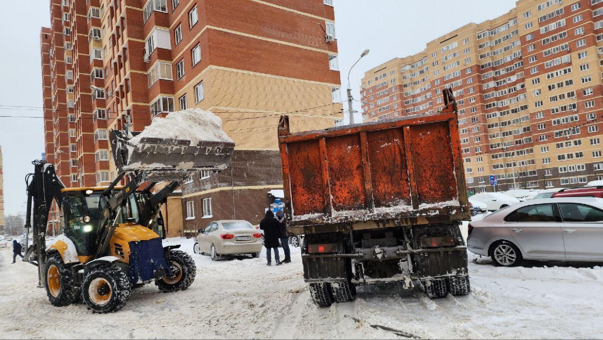погода, снегопад, коммунальщики, уборка снега, Лосино-Петровский,