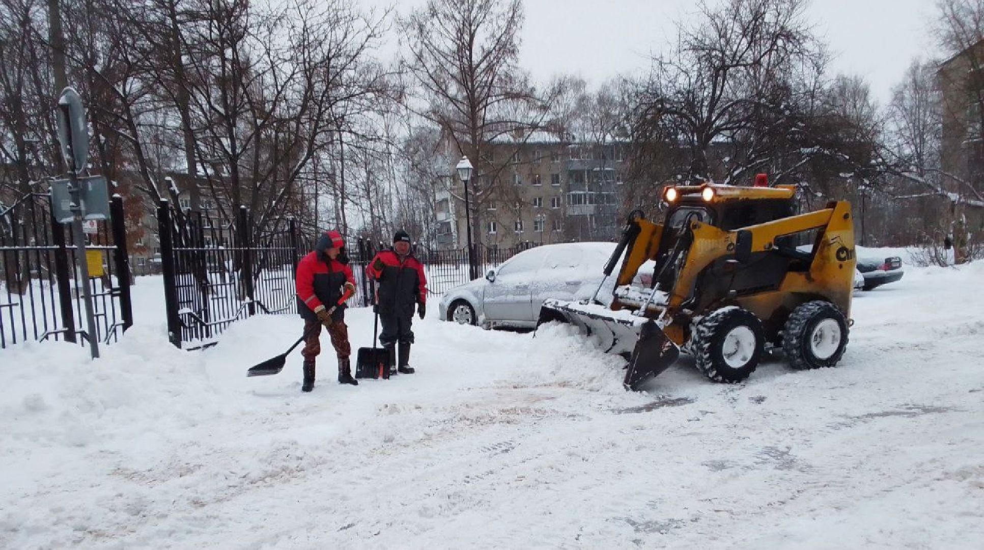 погода, снегопад, коммунальщики, уборка снега, Лосино-Петровский,