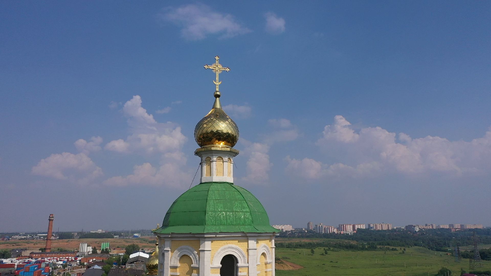 видео с коптера,