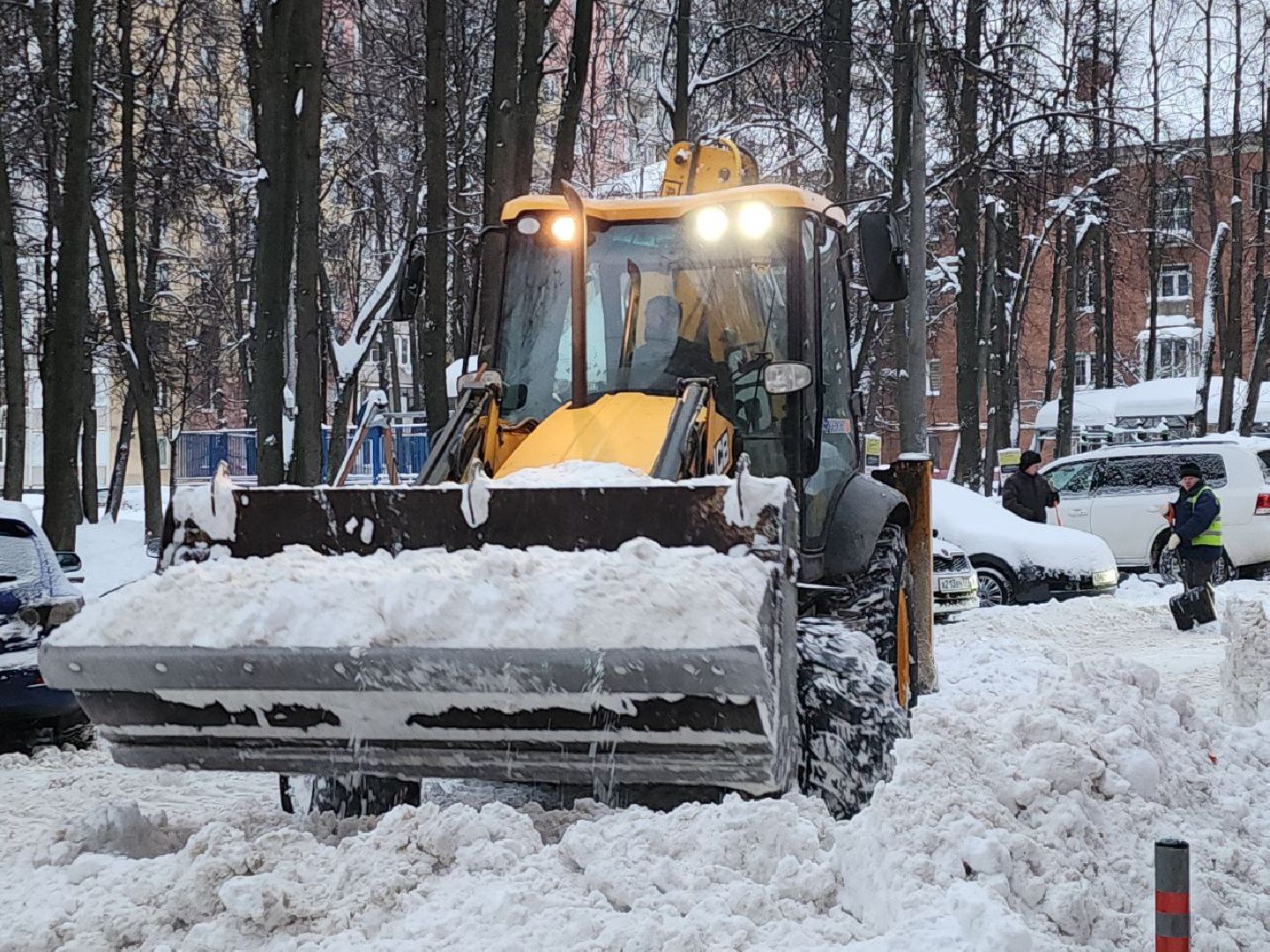 погода, коммунальные служба, непогода, циклон ваня, видное,