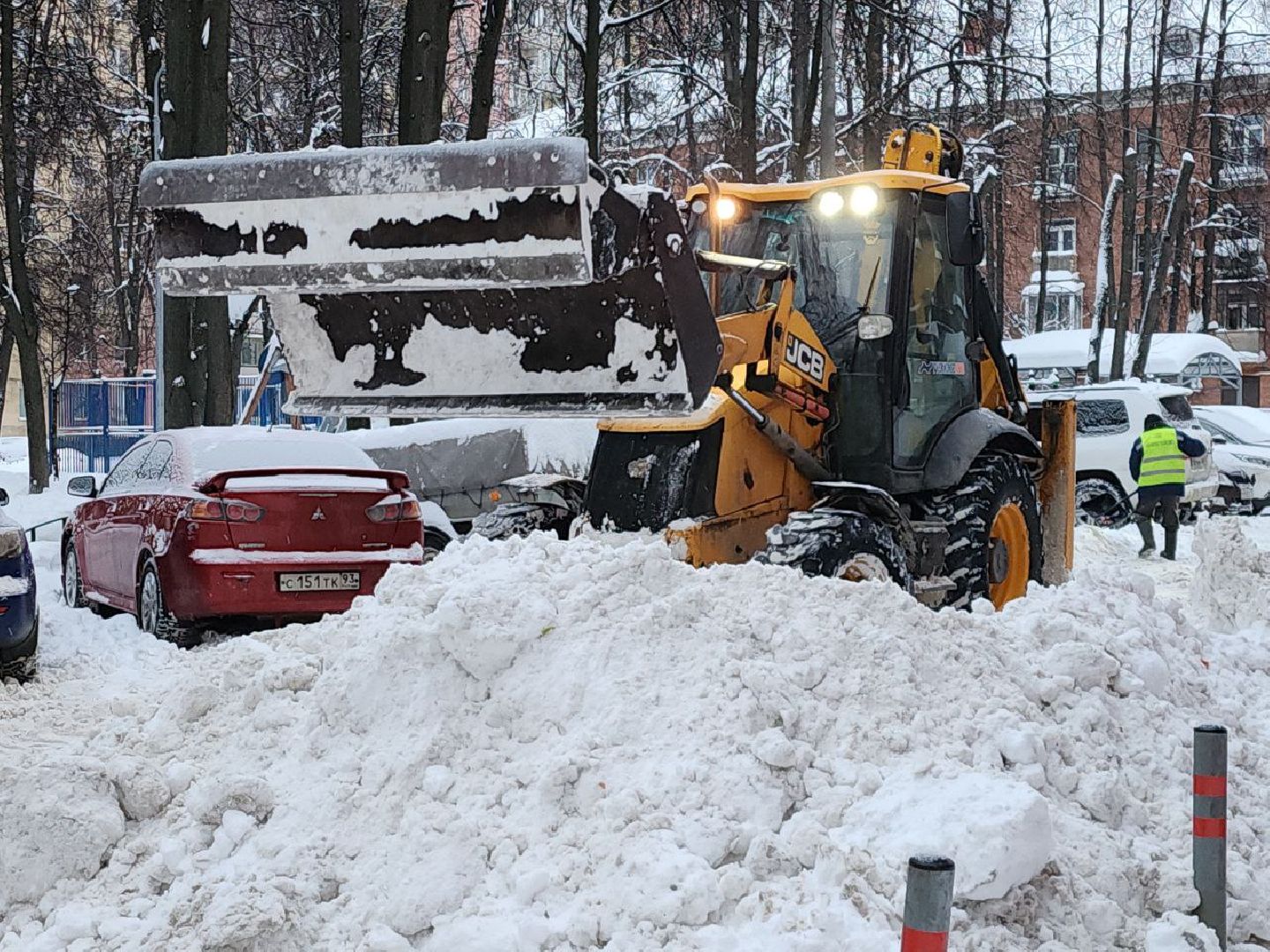 погода, коммунальные служба, непогода, циклон ваня, видное,