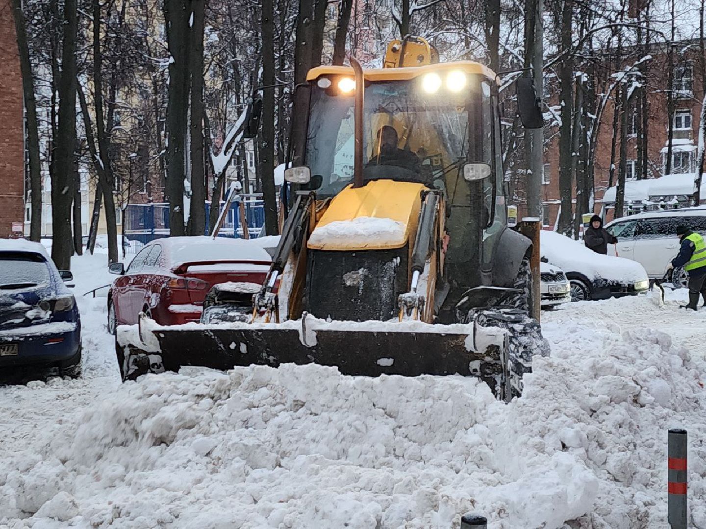 погода, коммунальные служба, непогода, циклон ваня, видное,