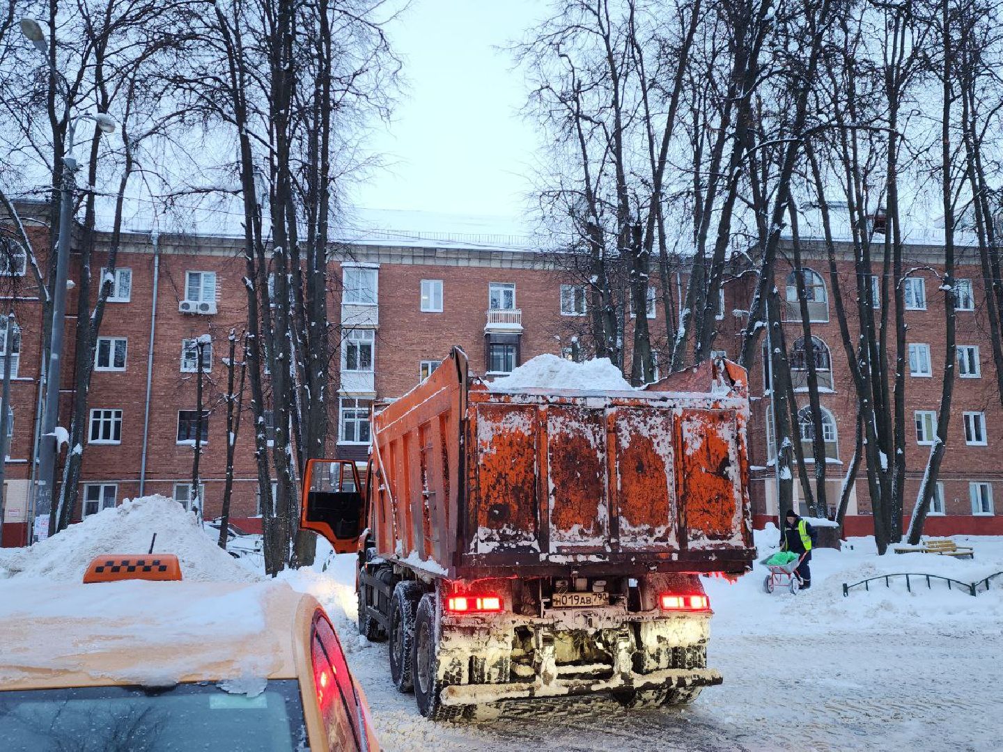 погода, коммунальные служба, непогода, циклон ваня, видное,