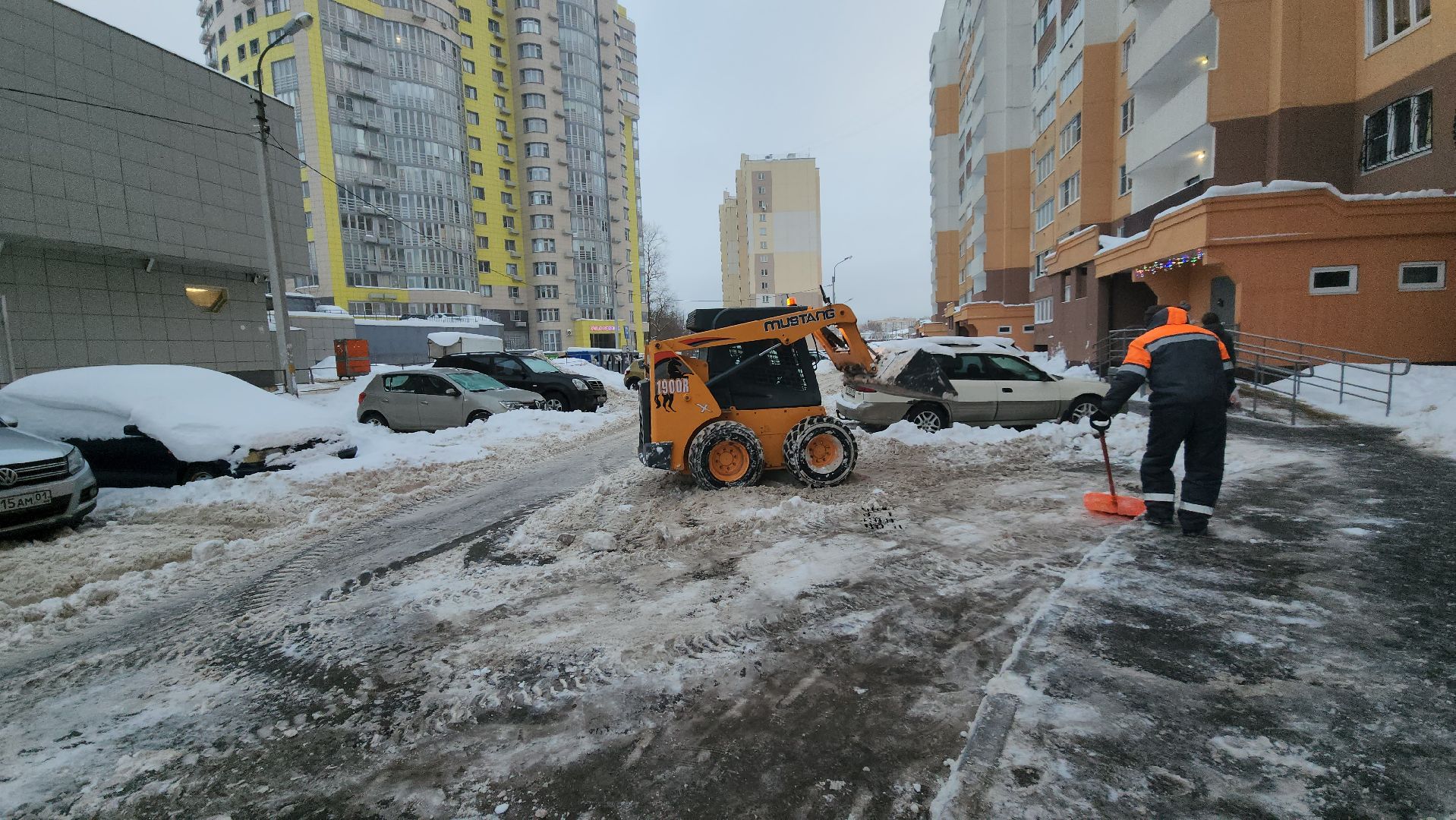 циклон ваня, городской округ пушкинский, уборка дворов, зима в подмосковье,