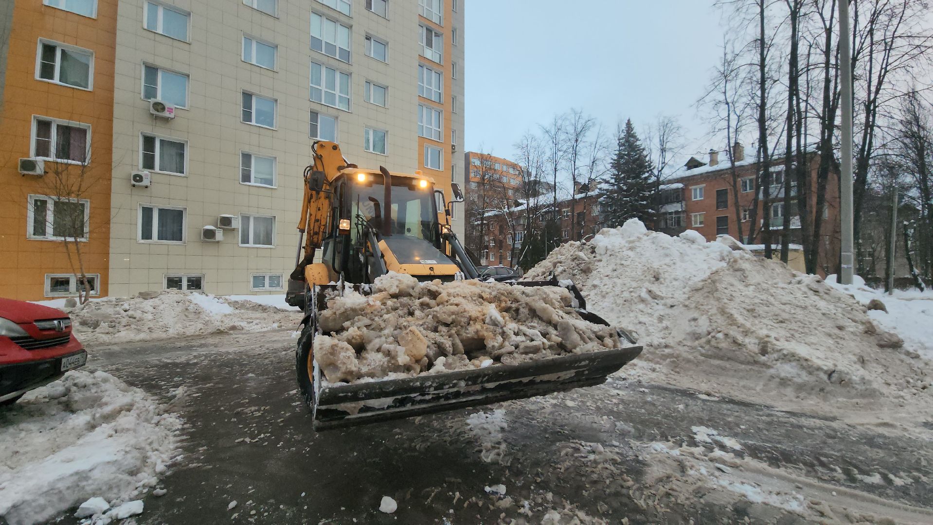 циклон ваня, городской округ пушкинский, уборка дворов, зима в подмосковье,