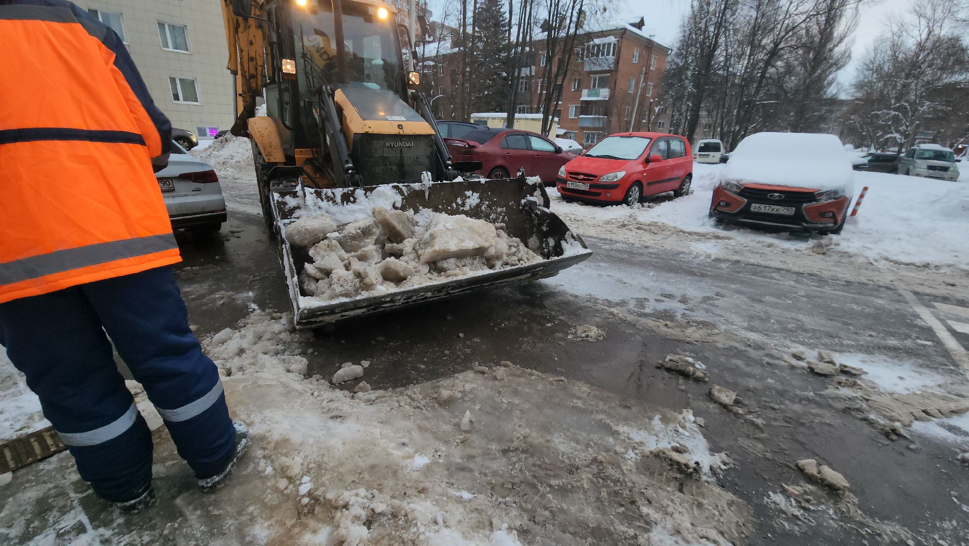 циклон ваня, городской округ пушкинский, уборка дворов, зима в подмосковье,