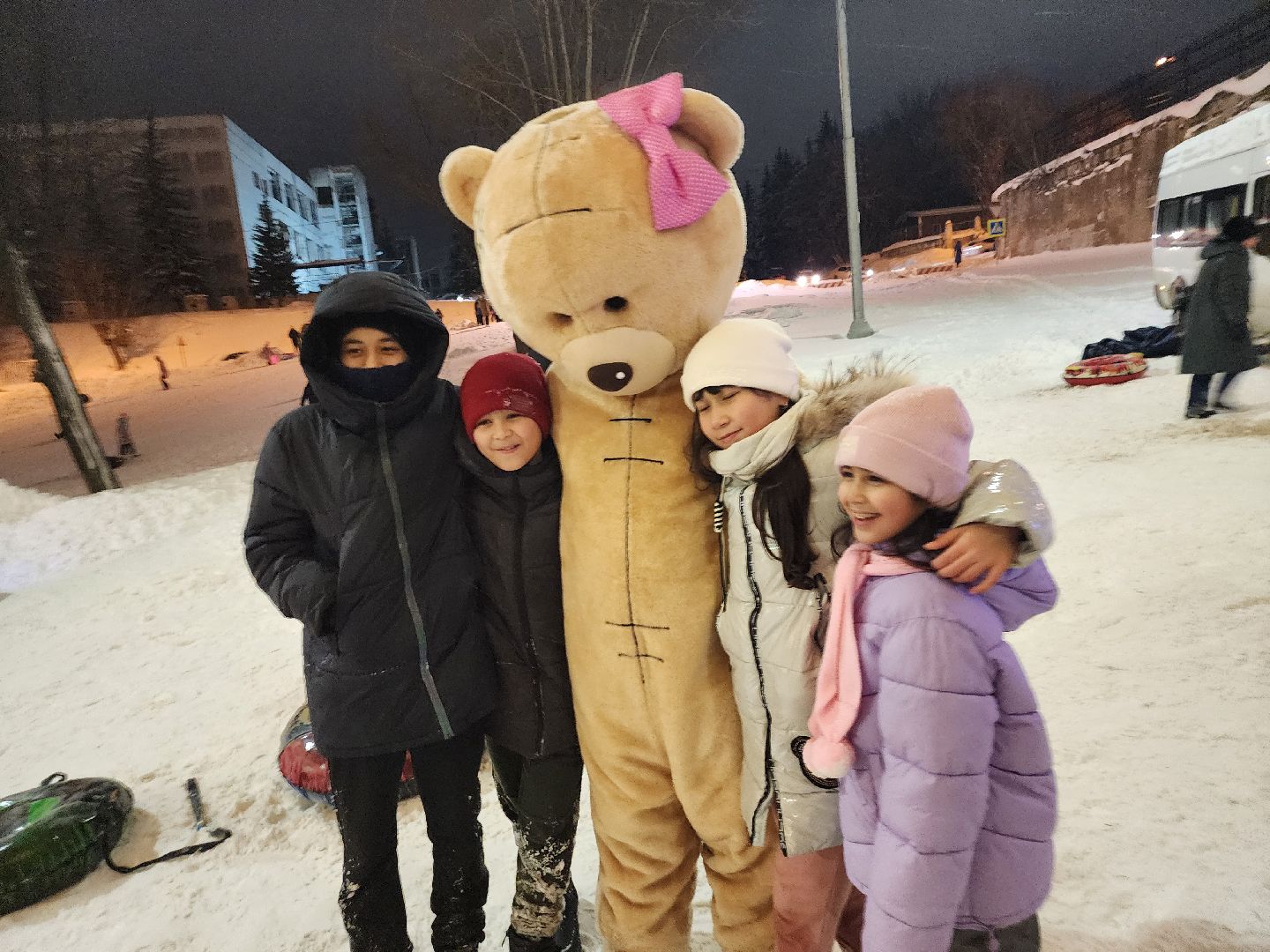 Серпухов, Подмосковье, зима в подмосковье, соборная гора, зажжение огней,