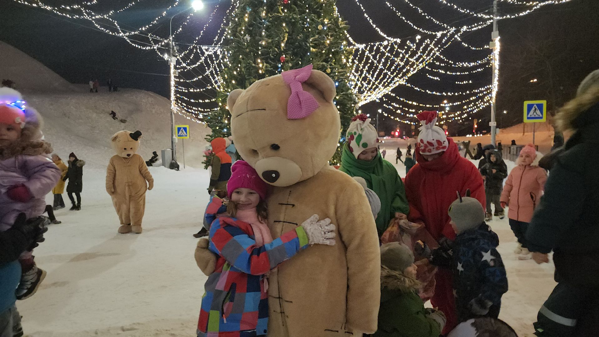 Серпухов, Подмосковье, зима в подмосковье, соборная гора, зажжение огней,