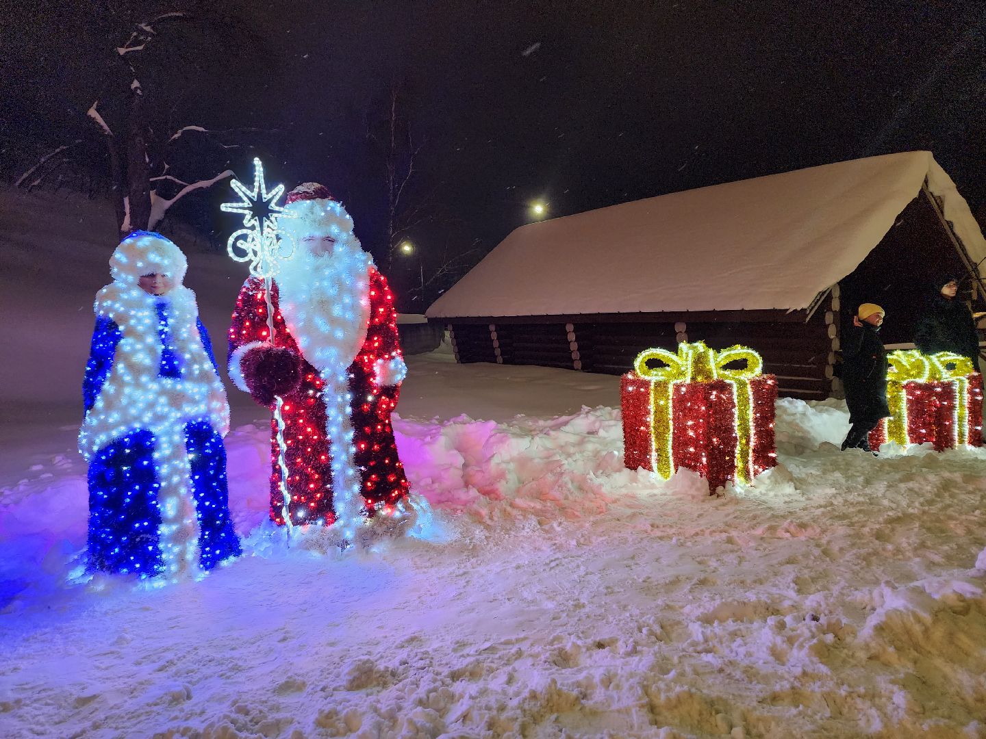 Серпухов, Подмосковье, зима в подмосковье, соборная гора, зажжение огней,
