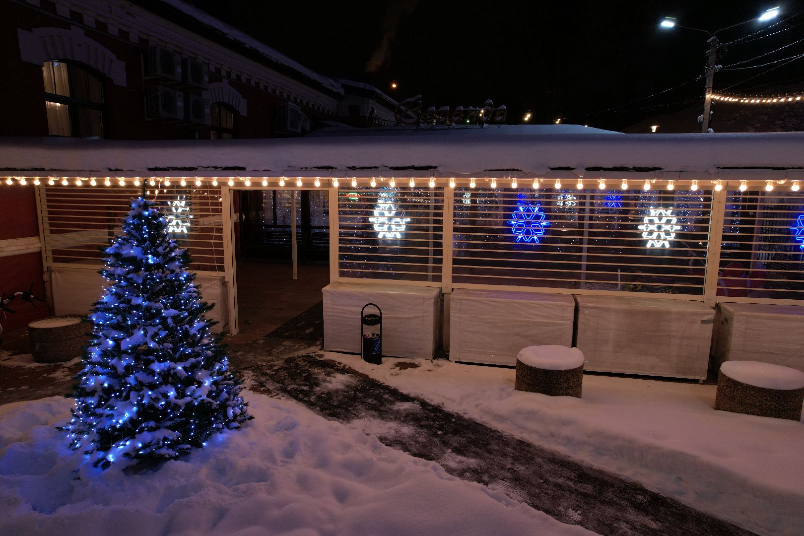 видео с коптера, сергиев посад, зима, благоустройство,