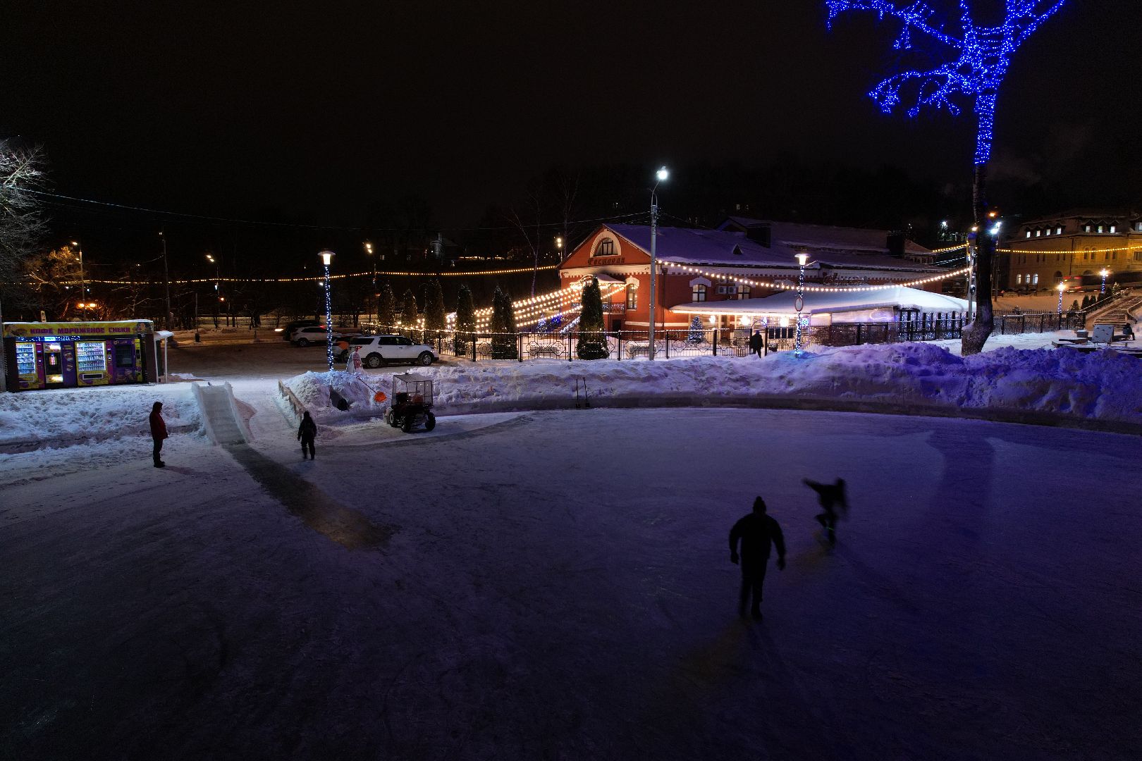 видео с коптера, сергиев посад, зима, благоустройство,