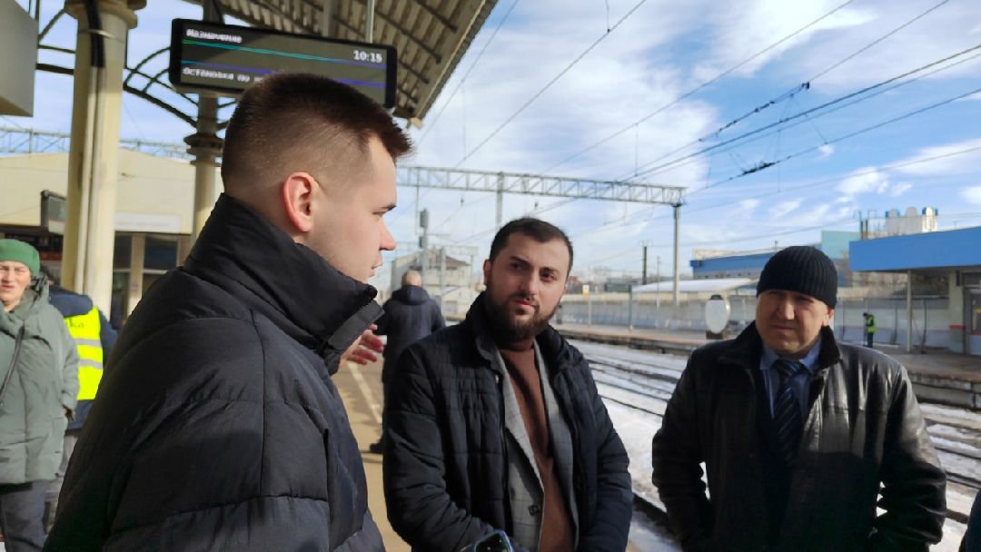 Пушкино, Пушкинский округ, Пушкинский, РЖД, жд станция, транспорт, Весна в Подмосковье, электропоезд