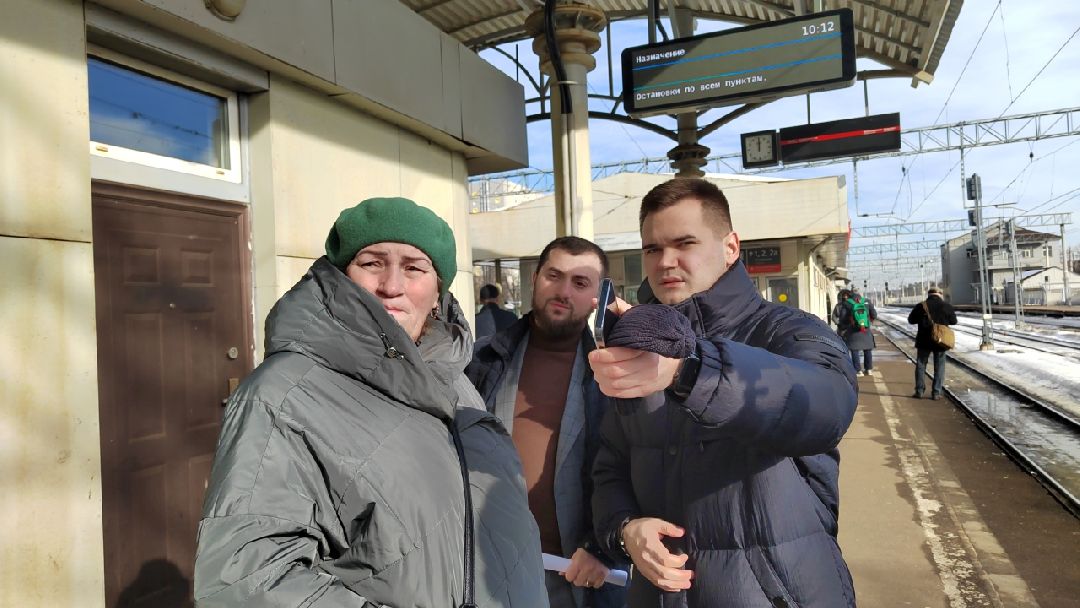 Пушкино, Пушкинский округ, Пушкинский, РЖД, жд станция, транспорт, Весна в Подмосковье, электропоезд