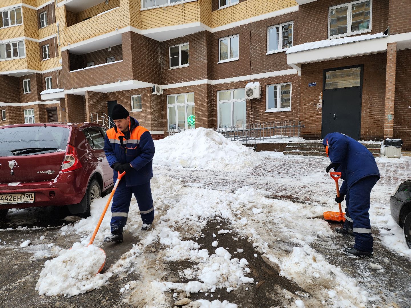 пушкино, снег, благоустройство, уборка территорий,
