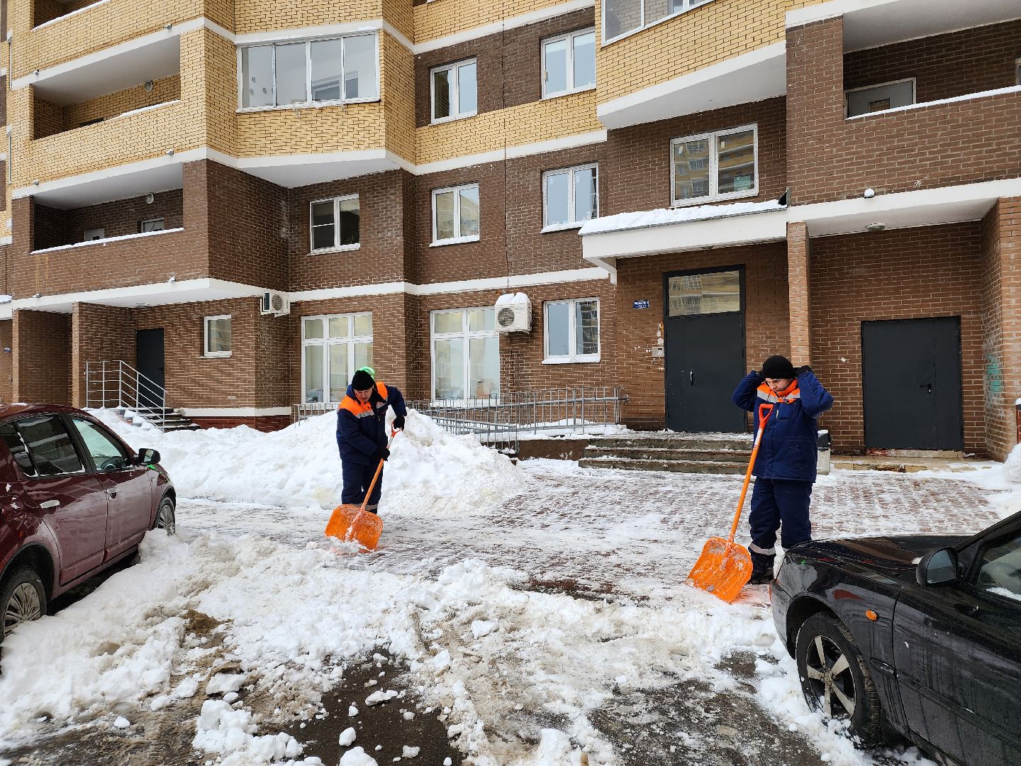 пушкино, снег, благоустройство, уборка территорий,