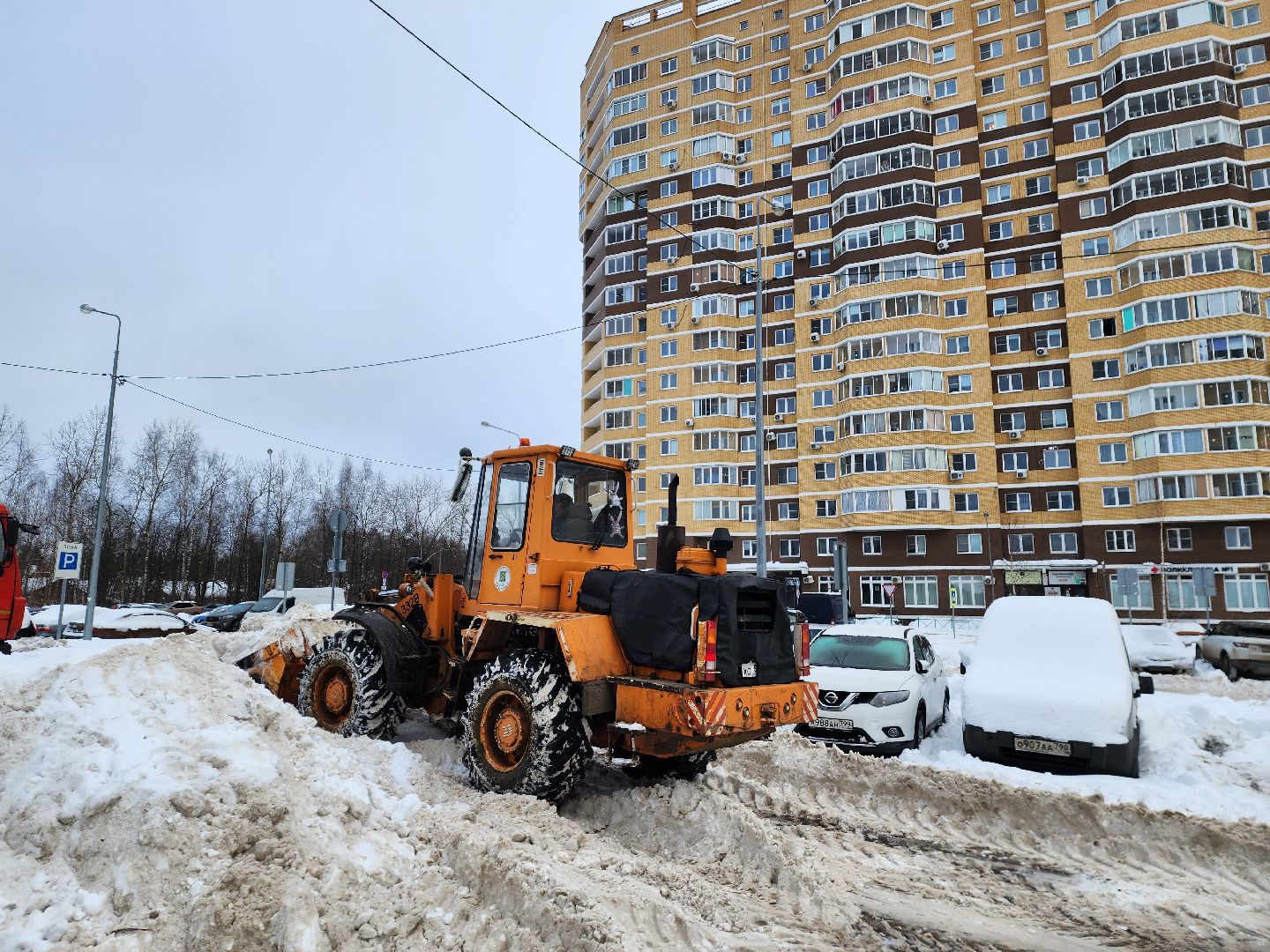 пушкино, снег, благоустройство, уборка территорий,