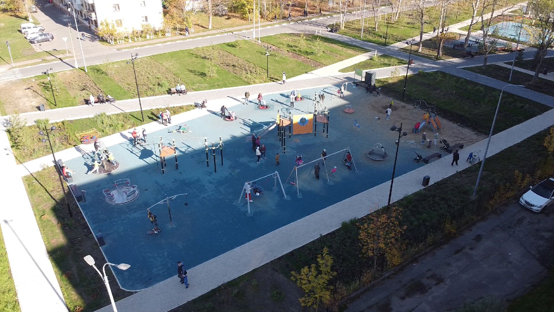 видео с коптера,