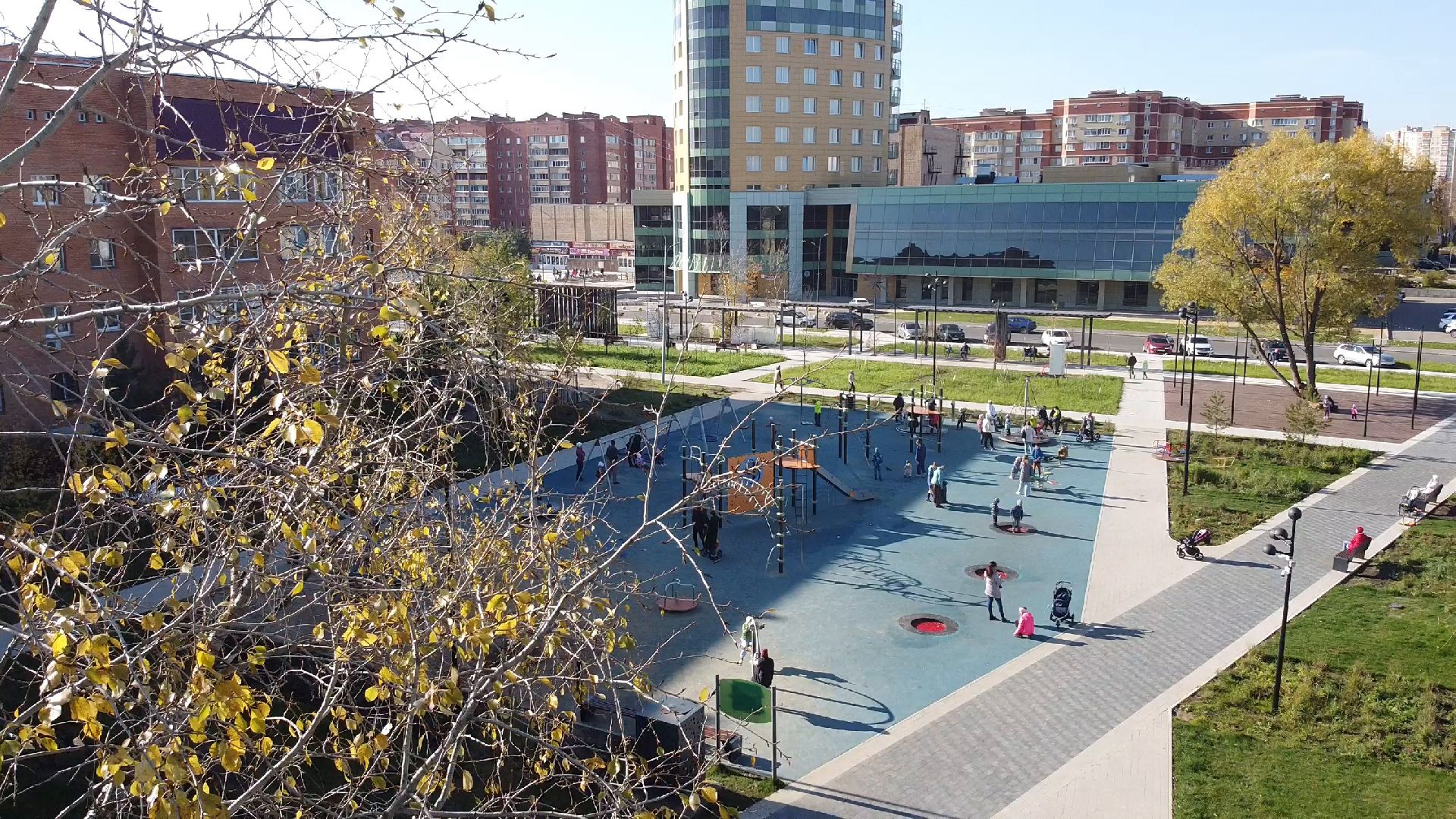 видео с коптера,