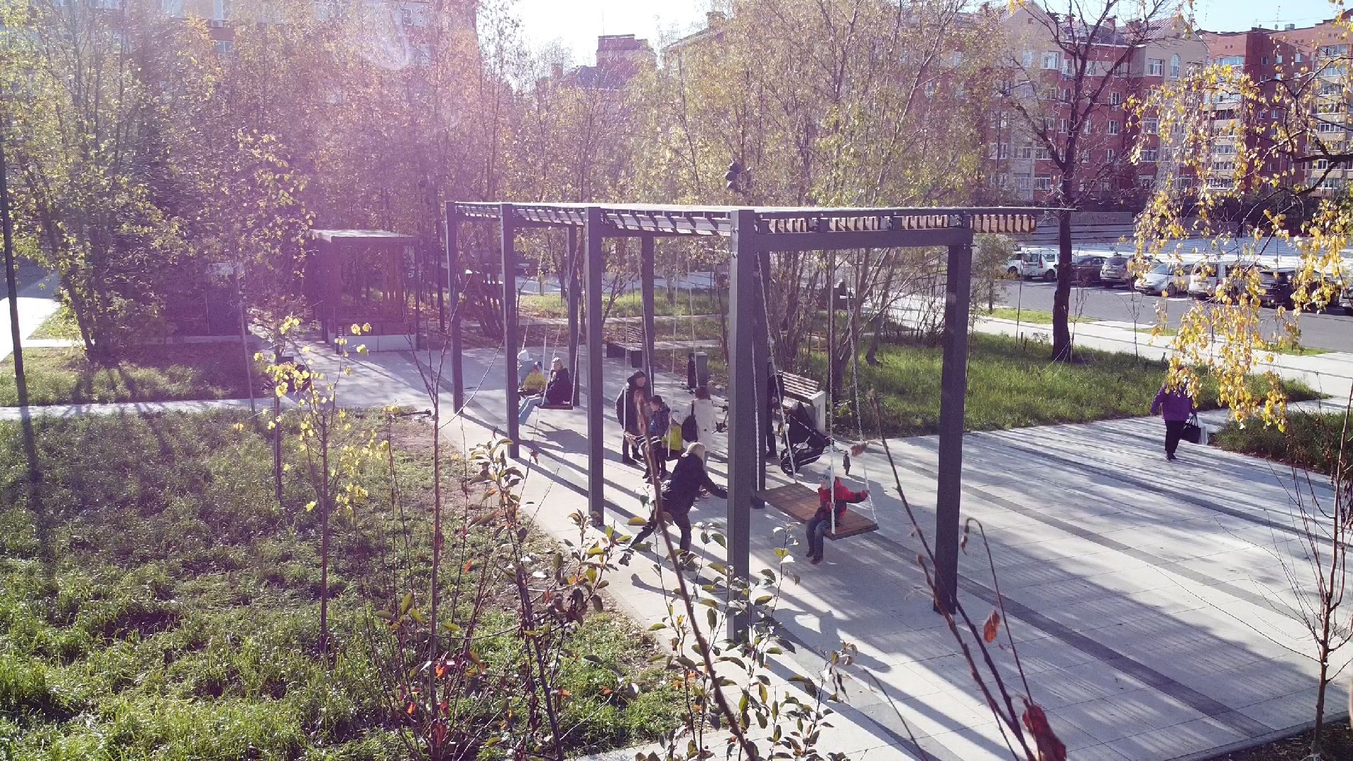 видео с коптера,