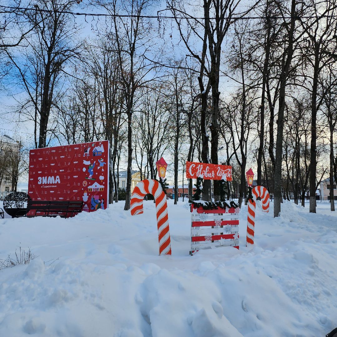 Егорьевск, Парк, Пусть зима останется с тобой, Дед Мороз рекомендует, МосОблПарк, Подмосковье,