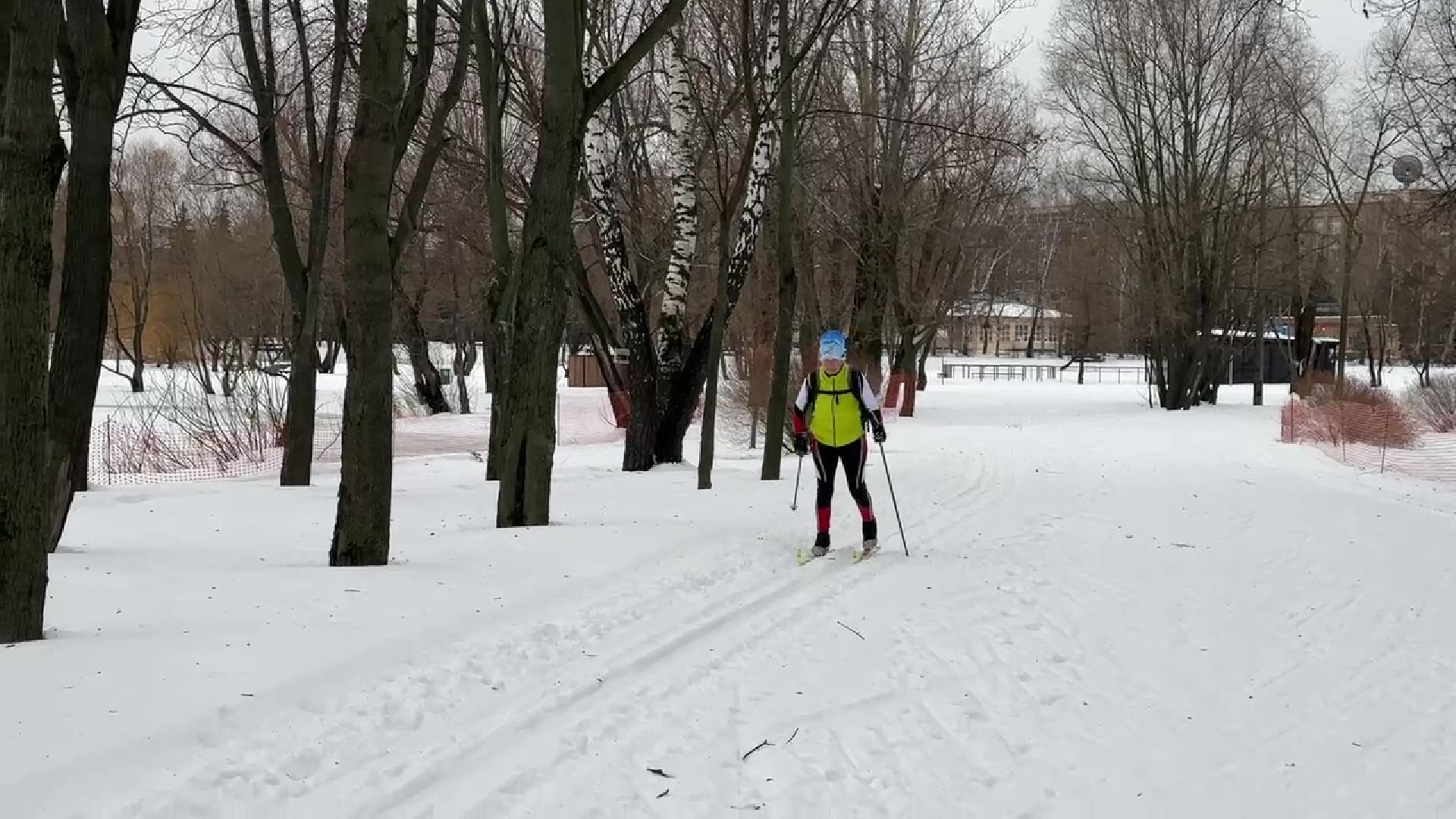 Реутов, парк, Фабричный пруд, спорт, лыжи, трасса, Людмила Колобанова,