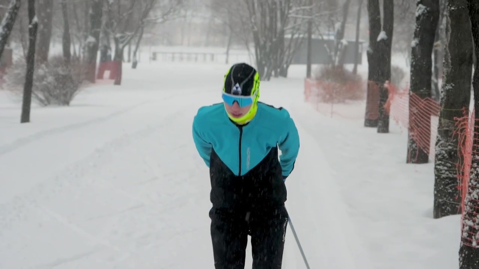 Реутов, парк, Фабричный пруд, спорт, лыжи, трасса, Людмила Колобанова,