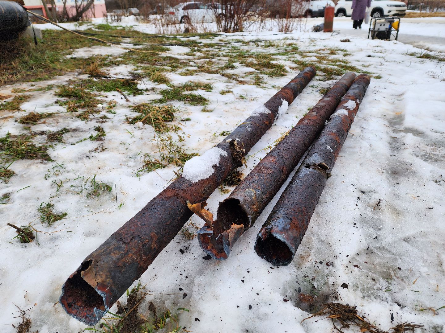 воскресенск, жкх, трубопровод, прорыв трубы, ремонт,